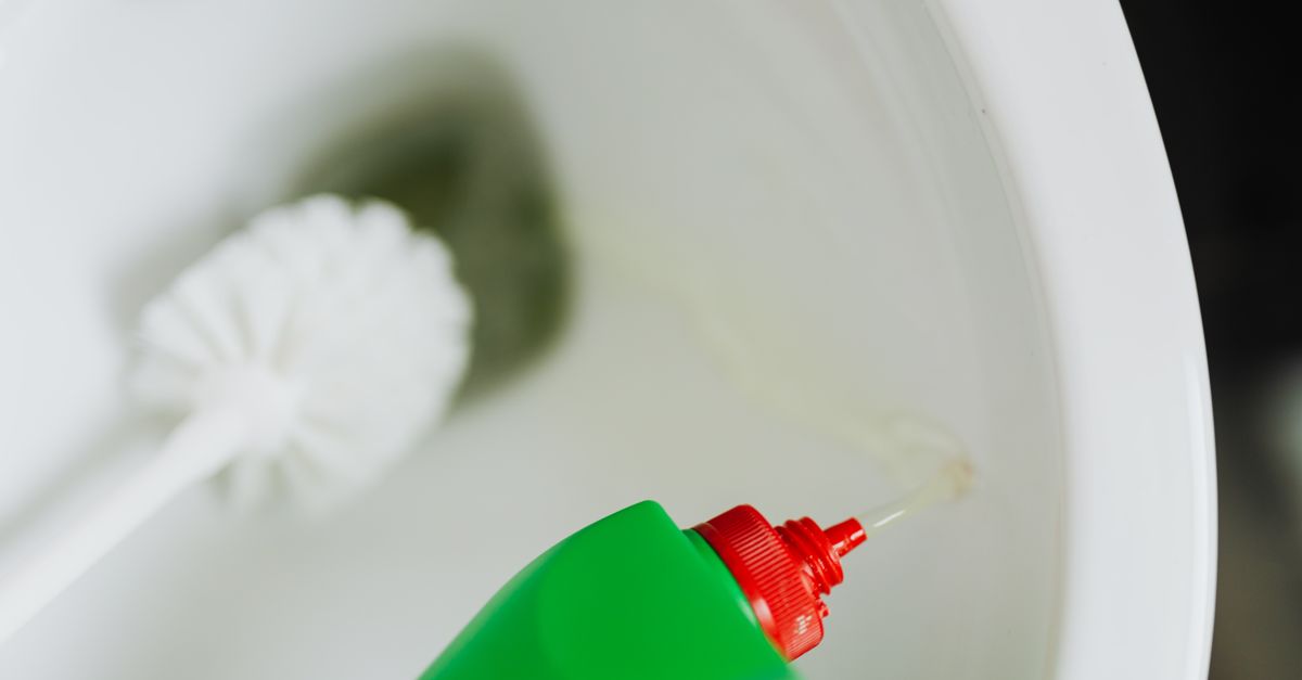 WC blanc propre dans une salle de bain carrelée